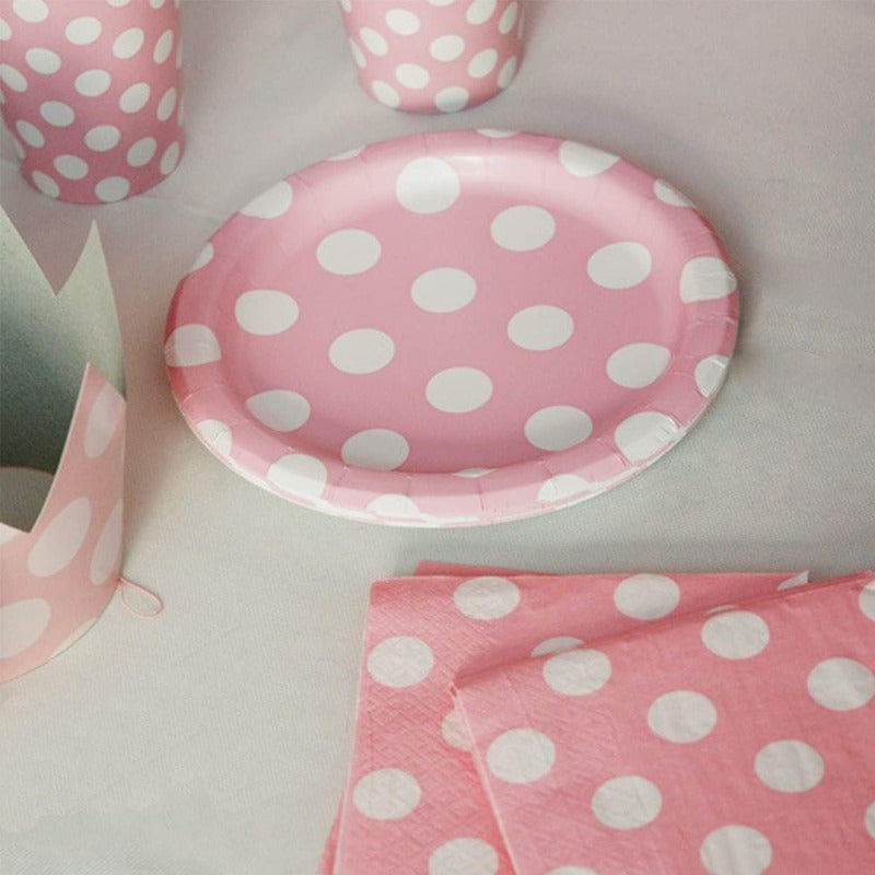 X10 Vasos Desechables Decoración Vaso Cumpleaños Rosado 1607