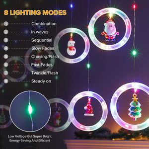 2 Luces De Navidad Cascada Guirnalda Electricas Luces 3011