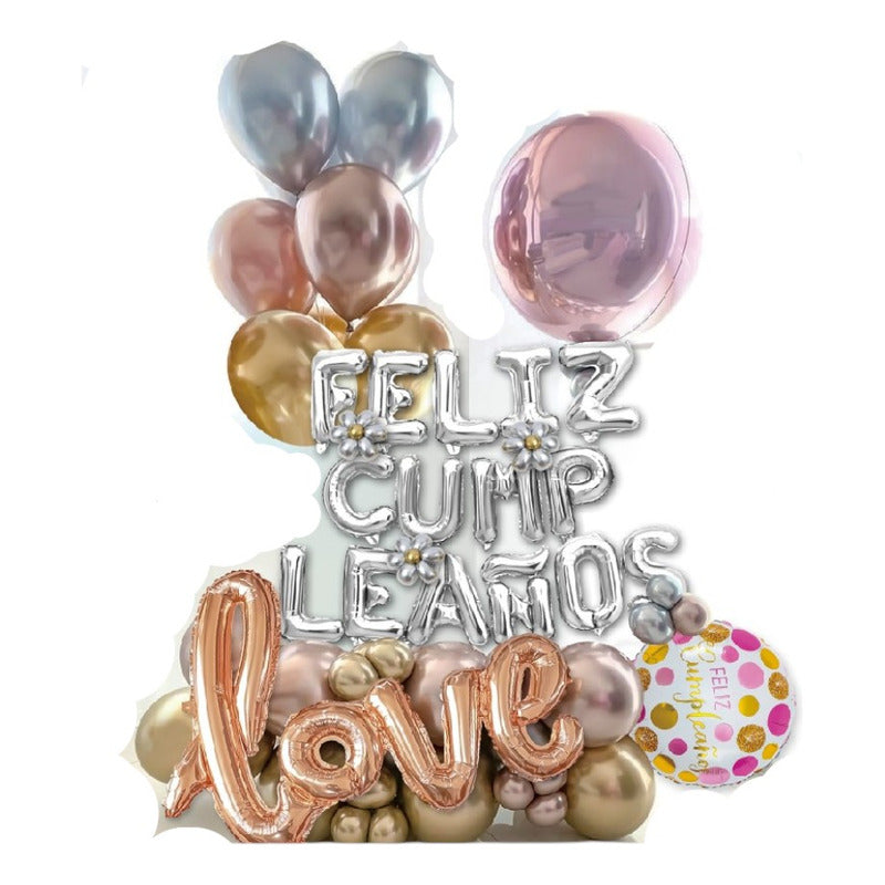 Pack X50 Globos De Cumpleaños Globos Feliz Cumpleaños Globo