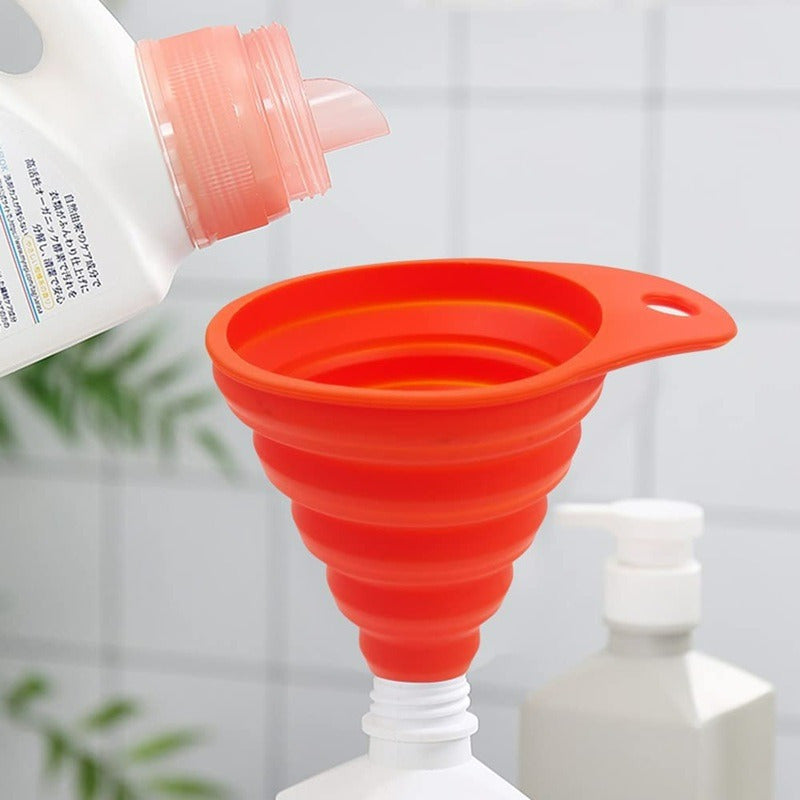 Pack X10 Embudo Plastico Embudo De Silicona Plegable Embudo