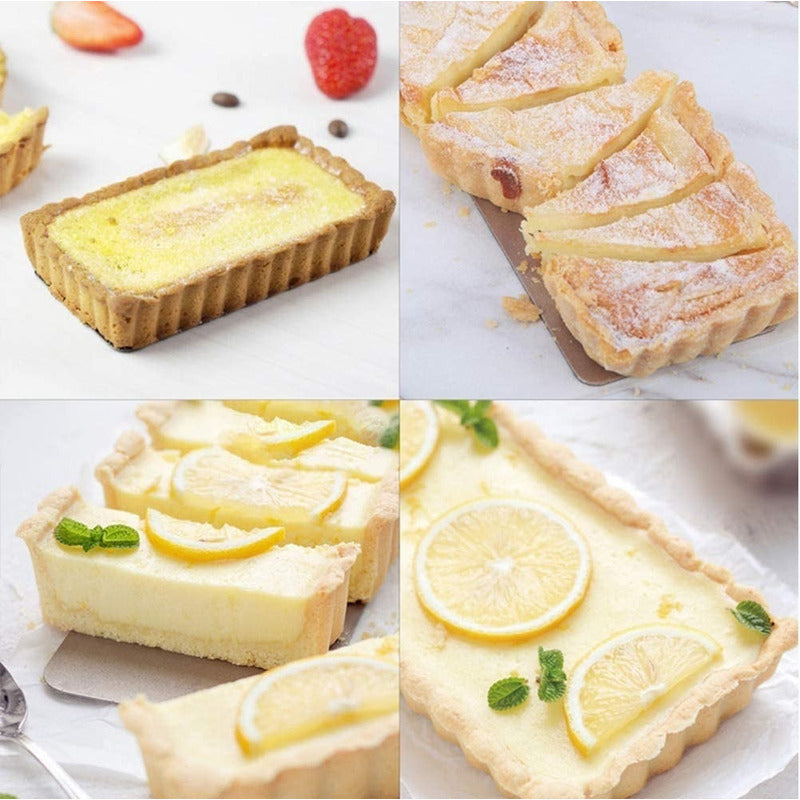 Pack X6 Moldes Desmontables Rectangular Molde Individual 12c Gris