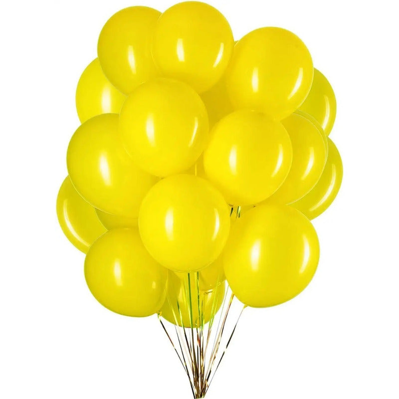 Pack 25 Set De Cumpleaños Globos Cumpleaños Globo Amarillo Amarillo 100944