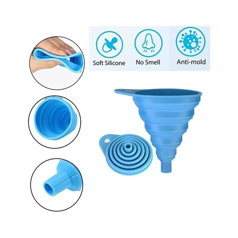 Embudo Plastico Embudo De Silicona Plegable Embudo Multiuso