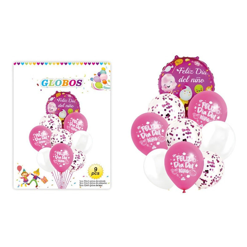 Set De Decoración Globos Dia Del Niño Decoracion Globos 0228 9 Globos Dia Del Niño 0228