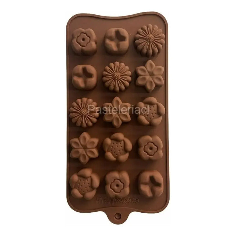 Moldes De Chocolates Moldes Chocolate Silicona 5 Flores N1 Bordó