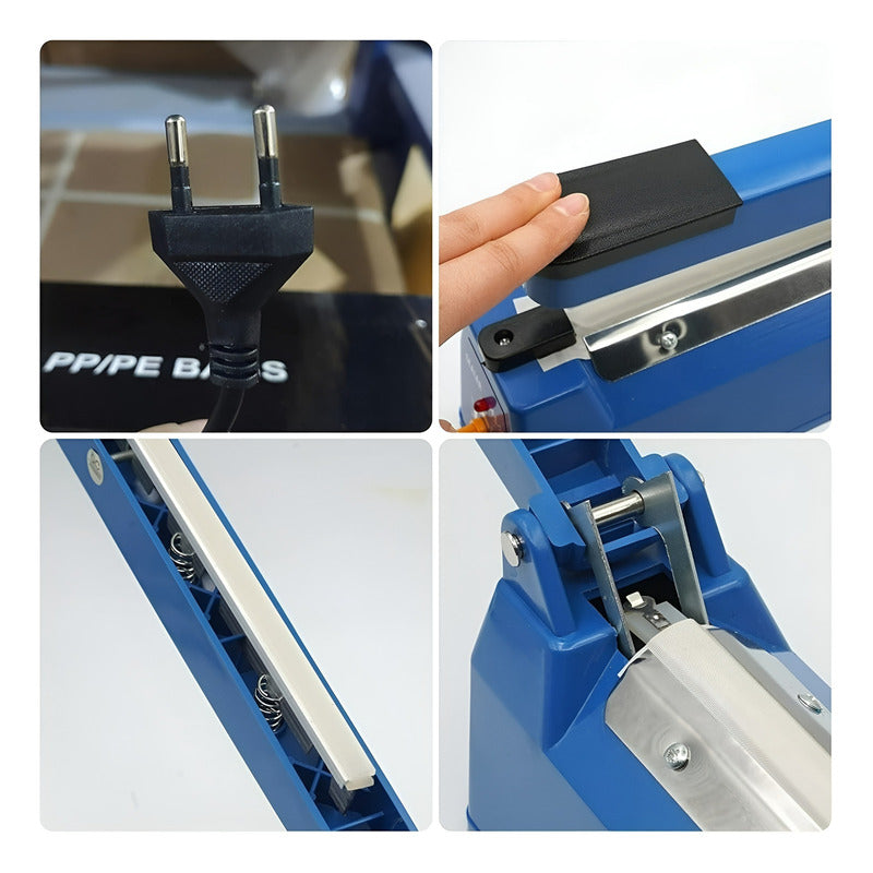 Sellador De Bolsas Selladora Termica Selladora Plastico 20cm Azul