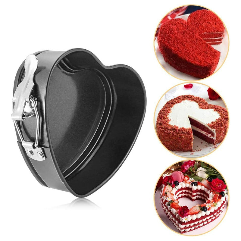 Moldes De Torta Corazon Moldes De Queque Molde De Corazón Gris