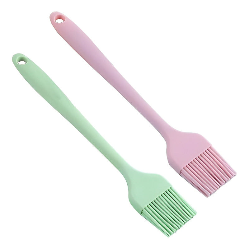 Brochas De Silicona Reposteria Utensilios Cocina Pincel 26cm Multicolor