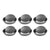 Pack X6 Moldes Tartaleta Desmontable Tarta Individual 13,5cm Gris