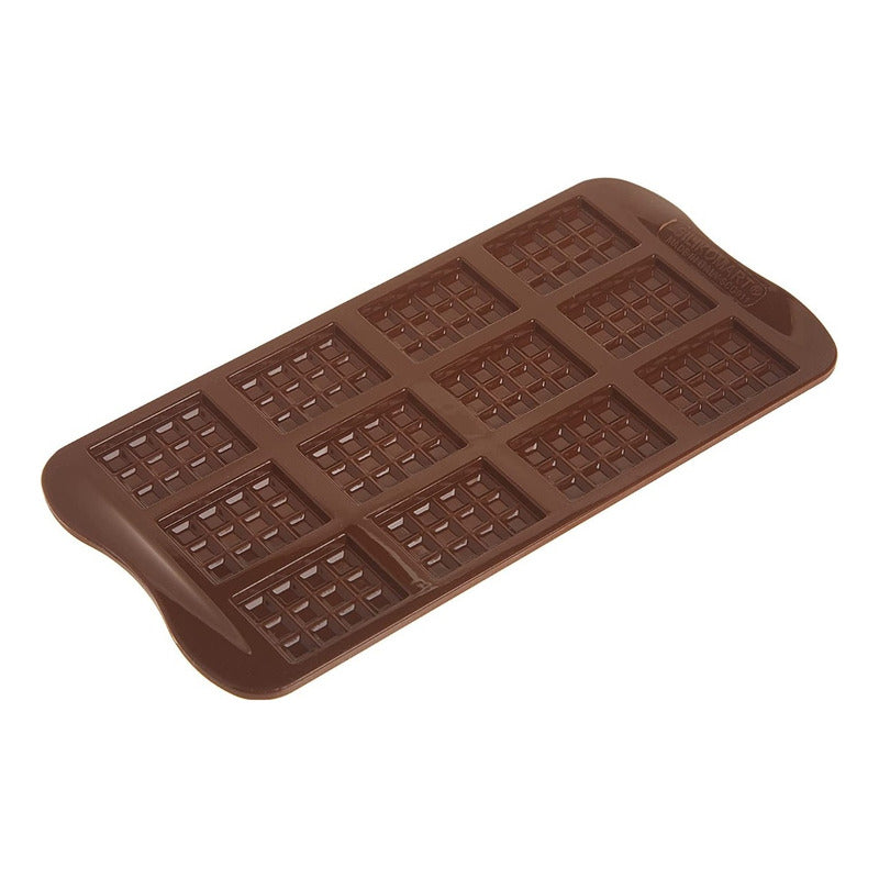 6 Moldes De Chocolate Molde Barra Chocolate Silicona Barrita Marrón