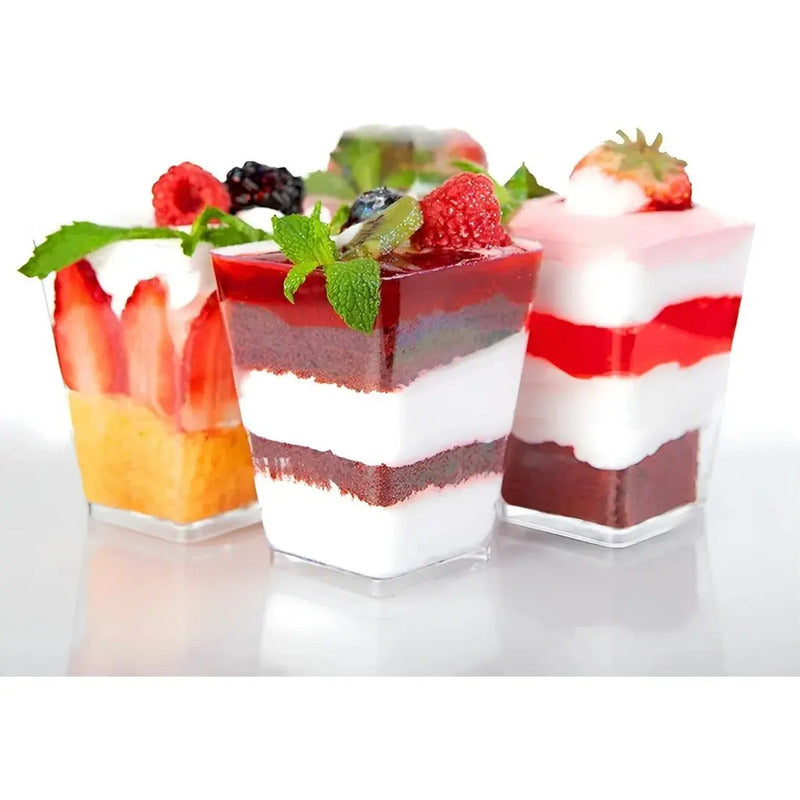 50 Set De Vasos Shot Postres Con Tapa 50 Cucharas Acrílico Vasos Shot Vaso Acrilicos Vasos Para Postres Vaso C/tapa 110ml Vasos Postres Vaso Acrilico Postre Vaso Acrilico Vasos Plasticos Pasteleriuscl