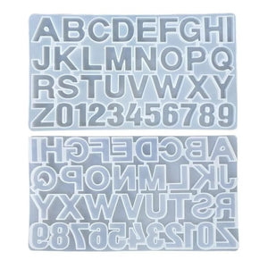 X6 Molde De Silicona Letras Moldes Silicona Resina 36cavid