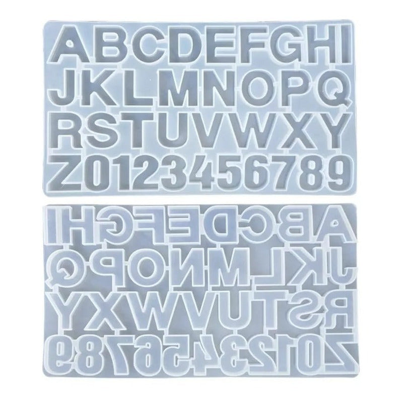Molde De Silicona Letras Moldes Silicona Reposteria 36 Cavid Blanco