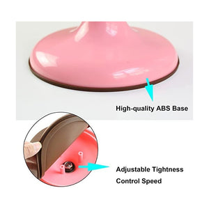 Base Giratoria Tortas Plato Giratorio Base Vidrio 30cm Rosa