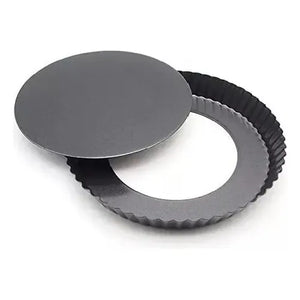 Molde Redondo Metal 24cm Antiadherente Pastelería Pasteleriuscl Gris