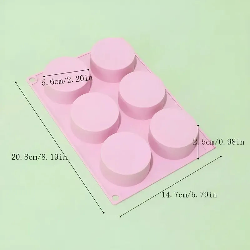Molde De Silicona Cheesecake Molde Jabon Molde 6cavid Redond Molde Para Torta Moldes De Reposteria Molde Chocolate Moldes Para Queques Molde Silicona Chocolate Molde Multicolor 6 Cav Pasteleriuscl