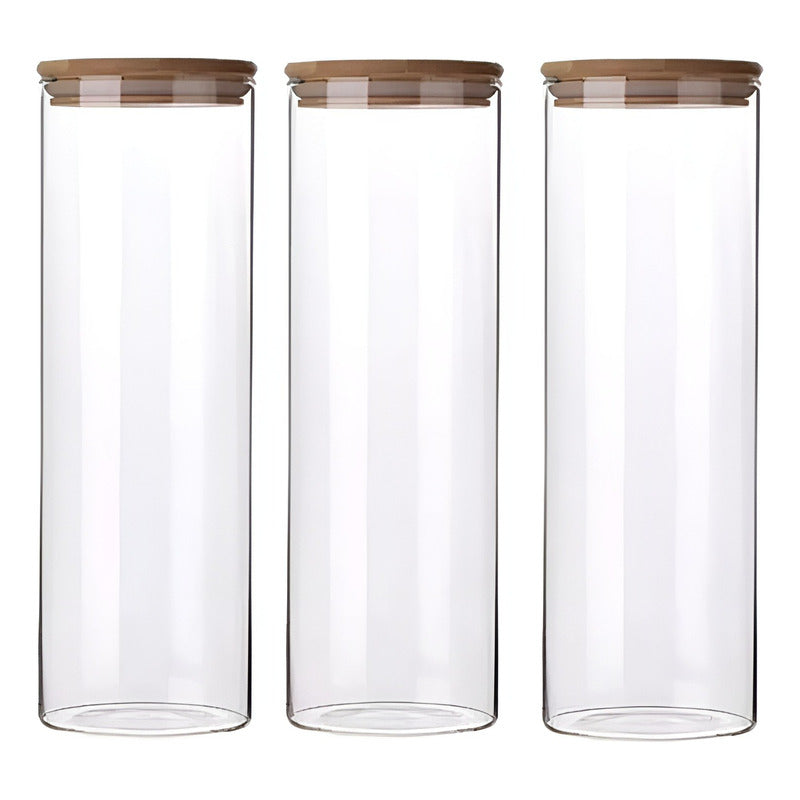 Organizador Condimentos Especieros Cocina Porta Condimentos Marrón Claro / Especieros Cocina / 3 Frascos