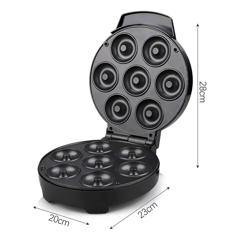 Maquina Para Donas Maquina De Donuts Mini Donas 1000w 7cav Máquina De Donas Eléctrica Máquina Para Donuts Equipo... Negro
