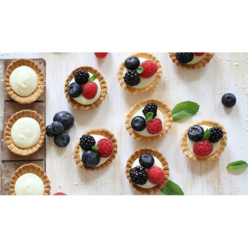 Pack X12 Molde Mini Tartaleta Tarta Moldes Reposteria 4,5cm - Gris Oscuro