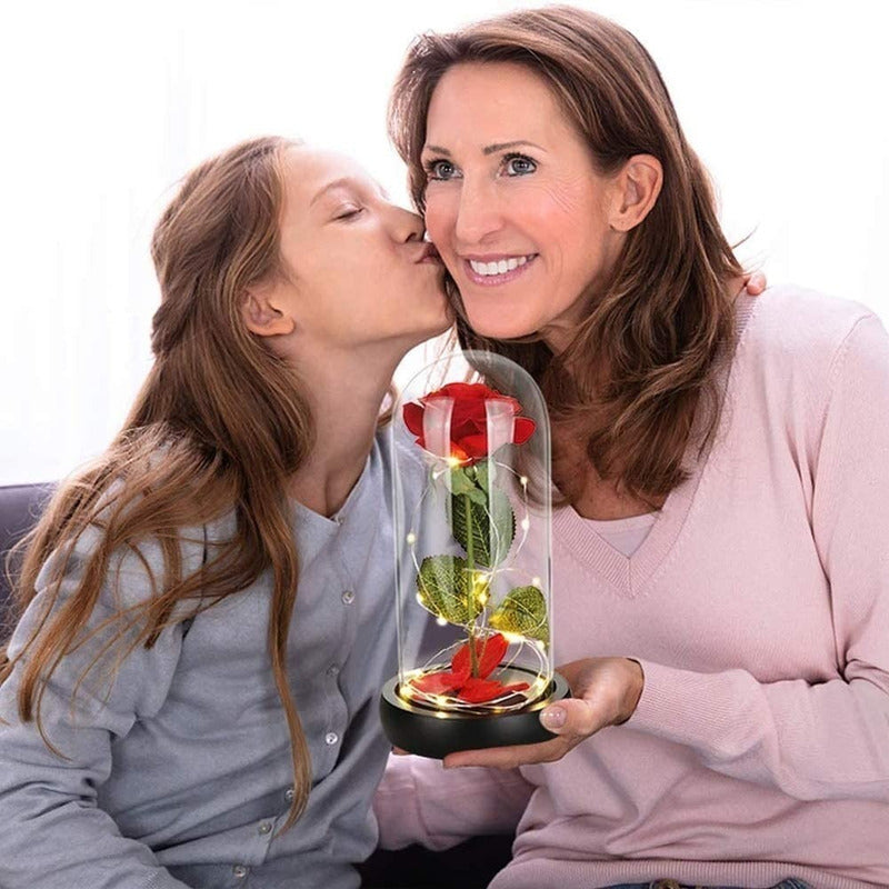 2 Rosas Eternas Rosa Eterna Rosa Preservada Led San Valentin