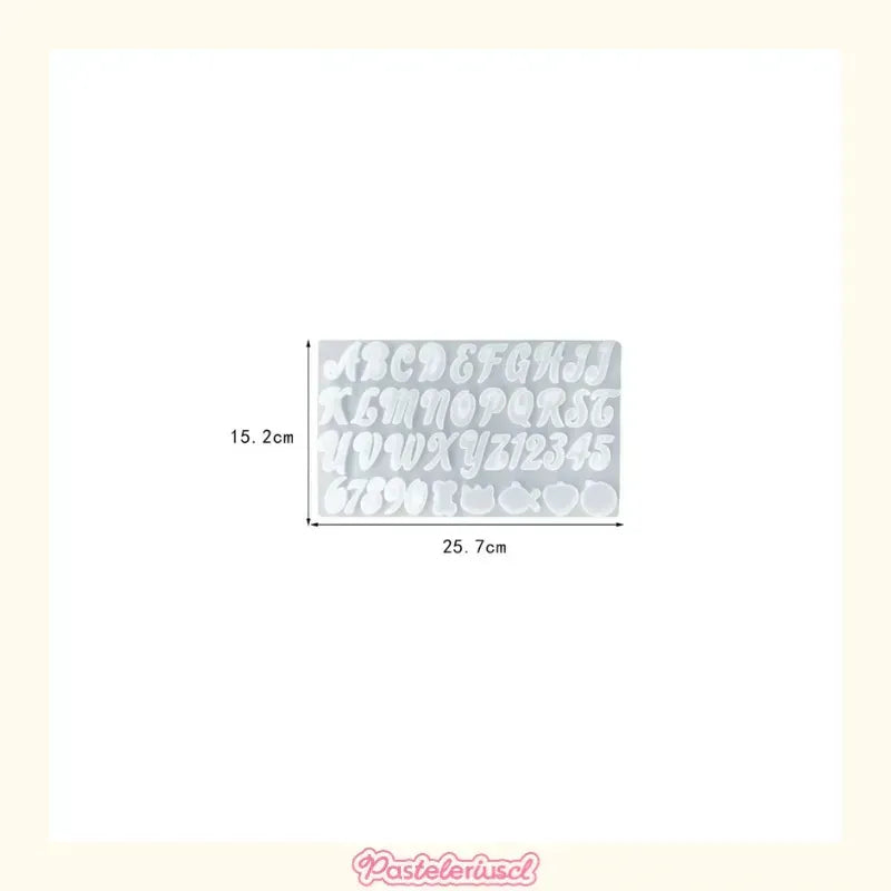 X2 Molde Silicona Moldes Resina Letra Molde De Silicona 41 Color Transparente 41 Cavid Molde De Resina Del Alfabeto Con Letras Para Hacer Joyas Colgantes Y Manualidades Molde De Silicona Pasteleriuscl