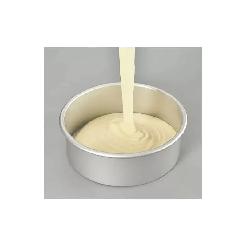 Moldes De Aluminio Para Tortas Molde Queque Molde Torta 20x10cm Molde Repostería Fijo Redondo 20x10cm Aluminio Molde... Gris
