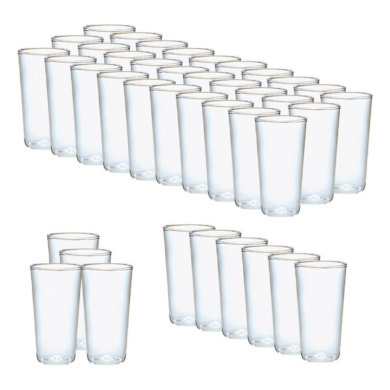 40 Set Vasos Desechables Vaso Plastico Vasos Acrilicos 300ml