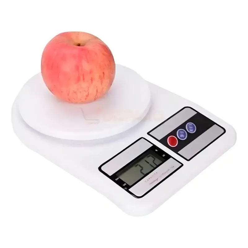 Balanza De Cocina Digital Electrónica Capacidad Máxima 10 Kg Color Blanco
