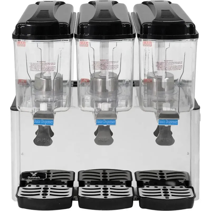 Dispensadores De Bebidas Frias Dispensador Electrico 3x18l Dispensador De Jugos Comercial Dispensadores Con Mezclador... Negro