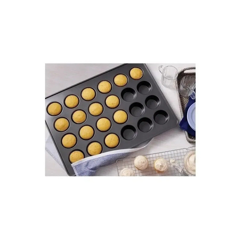 Pack X2 Molde 24 Cupcakes Molde Cupcake Molde Para Tortas Gris Claro