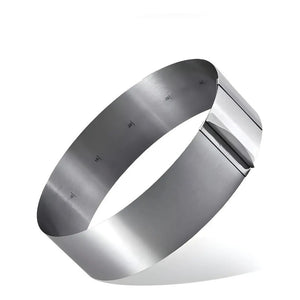 Molde De Torta Moldes Para Tortas Anillo Redondo Ajustable  Gris Claro