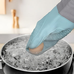 X2 Guante Silicona Para Horno Toma Olla Guantes Cocina 27 Cm Protector De Silicona Agarradera Para Horno Turquesa Pasteleriacl