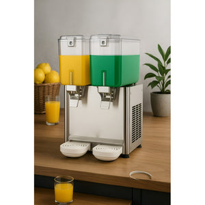 Dispensadores Bebidas Doble Dispensador Agua Electrico 18l Plateado