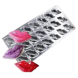 Molde Chocolate Acrilico Molde De Chocolate Molde De Beso Gris Claro