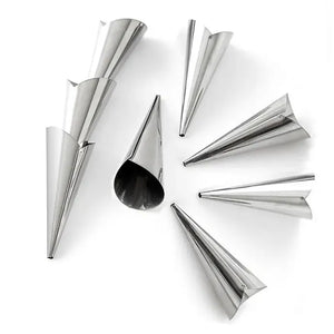 Pack X36 Cono Molde Para Cannoli Cachito Croissant Pan Danes Moldes De Cannoli Moldes Croissant Molde Para Pan Danes Cono Molde Para Cachito Molde De Croissant Accesorios Hornear Pasteleriuscl Gris