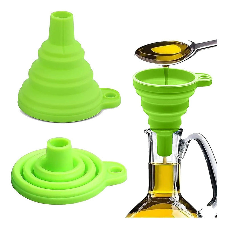 Embudo Plastico Embudo De Silicona Plegable Embudo Multiuso