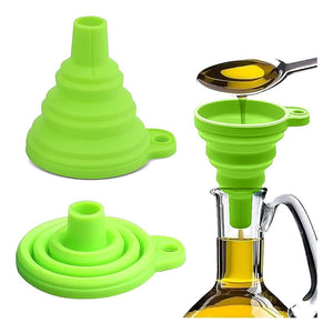 Embudo Plastico Embudo De Silicona Plegable Embudo Multiuso
