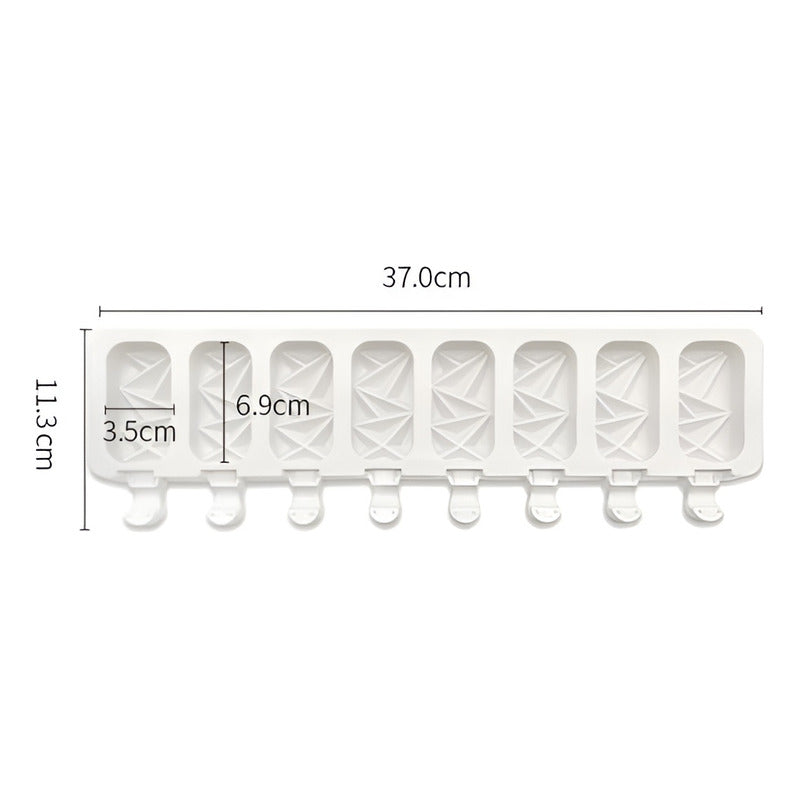 Moldes De Silicona Para Helados Molde Paletas Helado 8c 445 Blanco