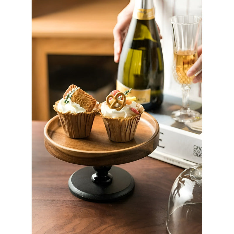 Base Para Cupcakes Base De Torta Porta Cupcake Soporte 15cm Negro