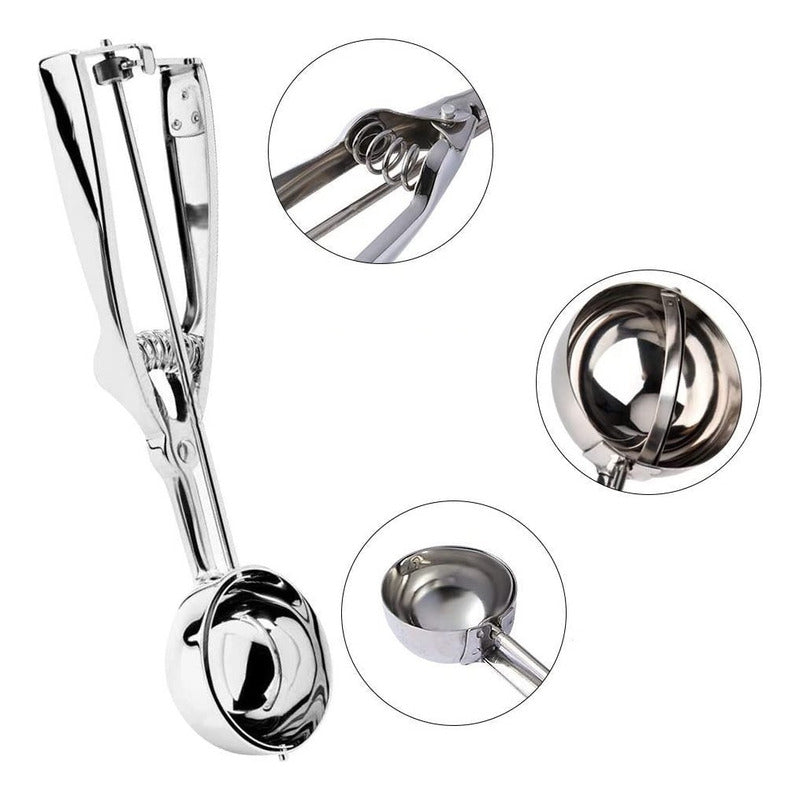 Cucharas Para Helados Cuchara Helado Cuchara De Helado 6y5cm Gris