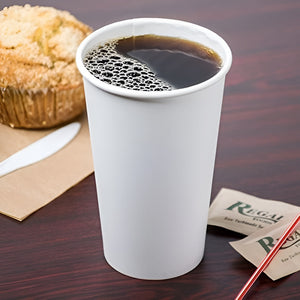 50 Vasos Polipapel Vaso Sin Tapa Vaso Blanco Vaso Cafe 16oz