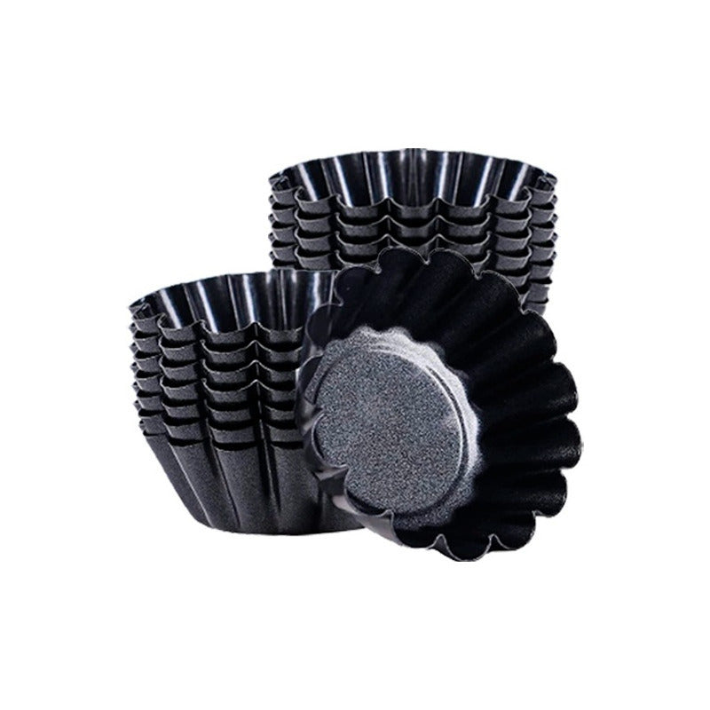 Pack 12 Molde Mini Tartaleta Tarta Moldes Para Reposteria