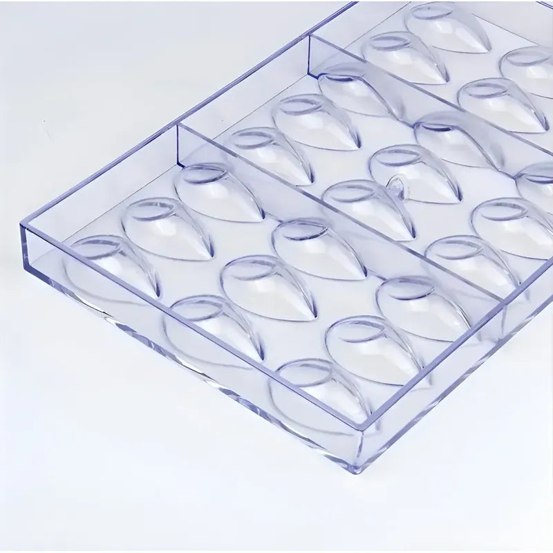 Molde Para Chocolate Ovalado De Acrílico Con 24 Cavidades Molde De Barra De Chocolate Herramientas Para Pastelería Molde De Chocolate 3d Molde Duradero Fácil Liberación Antiadherente Pasteleriuscl