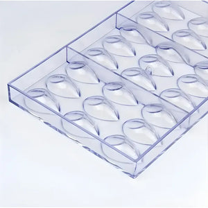Molde Para Chocolate Ovalado De Acrílico Con 24 Cavidades Molde De Barra De Chocolate Herramientas Para Pastelería Molde De Chocolate 3d Molde Duradero Fácil Liberación Antiadherente Pasteleriuscl
