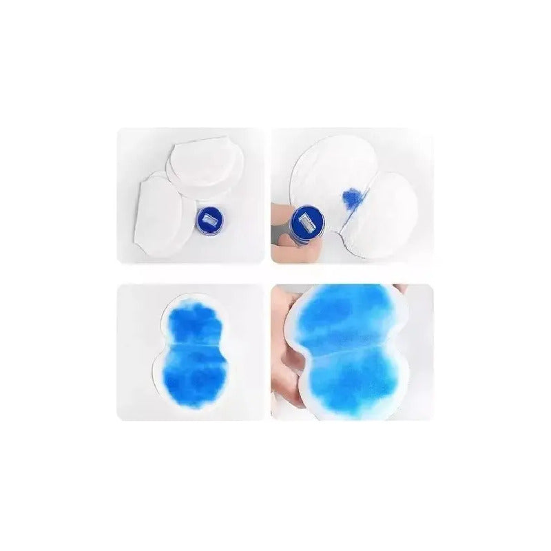 X20 Parches Protectores Piel Antitranspirantes Axilas Polera Antitranspirantes Protectores Dérmicos Protectores... Blanco