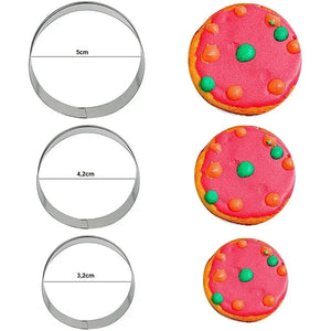 12 Moldes De Galleta Cortador Galletas Moldes Galletas 5867 Gris Claro Flor, Circulo, Estrella, Corazon 5867