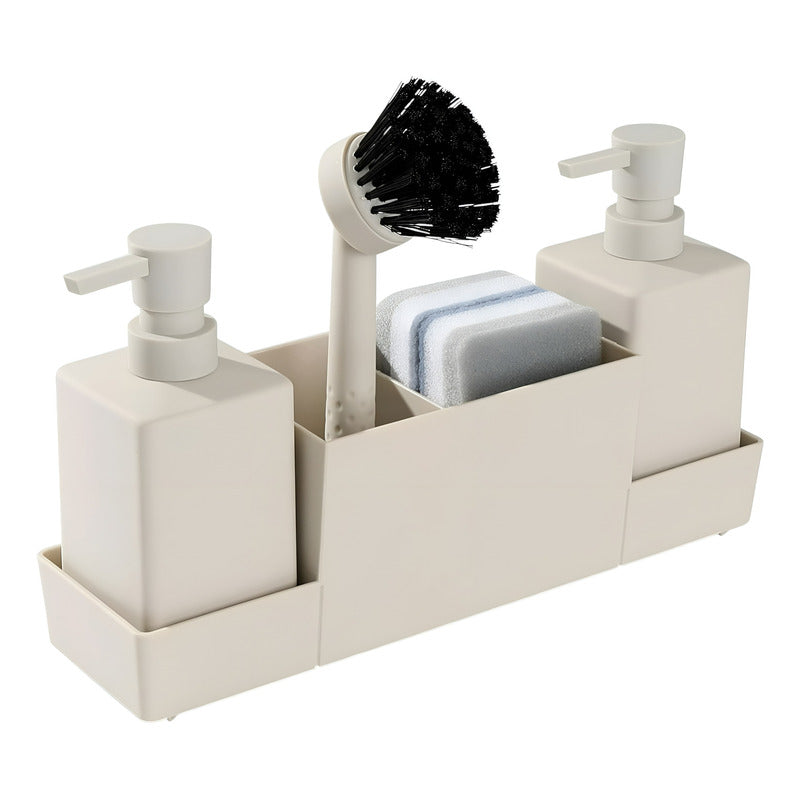 Porta Esponja Y Lavaloza Para Tu Cocina Escurridor Esponja Beige