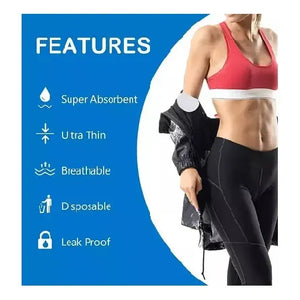 X120 Parches Protectores Piel Antitranspirantes Axilas Polera Antitranspirantes Protectores Dérmicos Protectores... Blanco