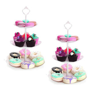 Pack X2 Porta Torta Porta Cupcakes  Torre Porta Cupcake