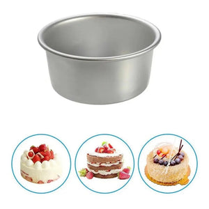 Molde Queque Redondo Molde Torta Molde Queques Aluminio 18cm Gris Claro